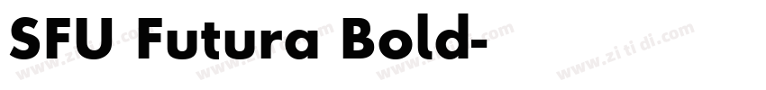 SFU Futura Bold字体转换